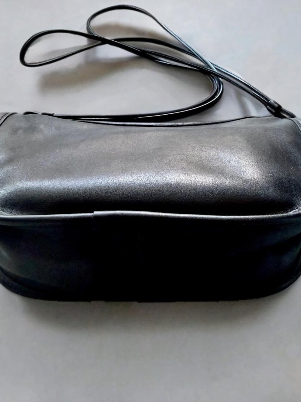 Coach Vintage Black Leather Swinger Crossbody Bag 2837 USA - Picture 3 of 9